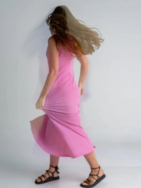 VESTIDO LONGO ROSA